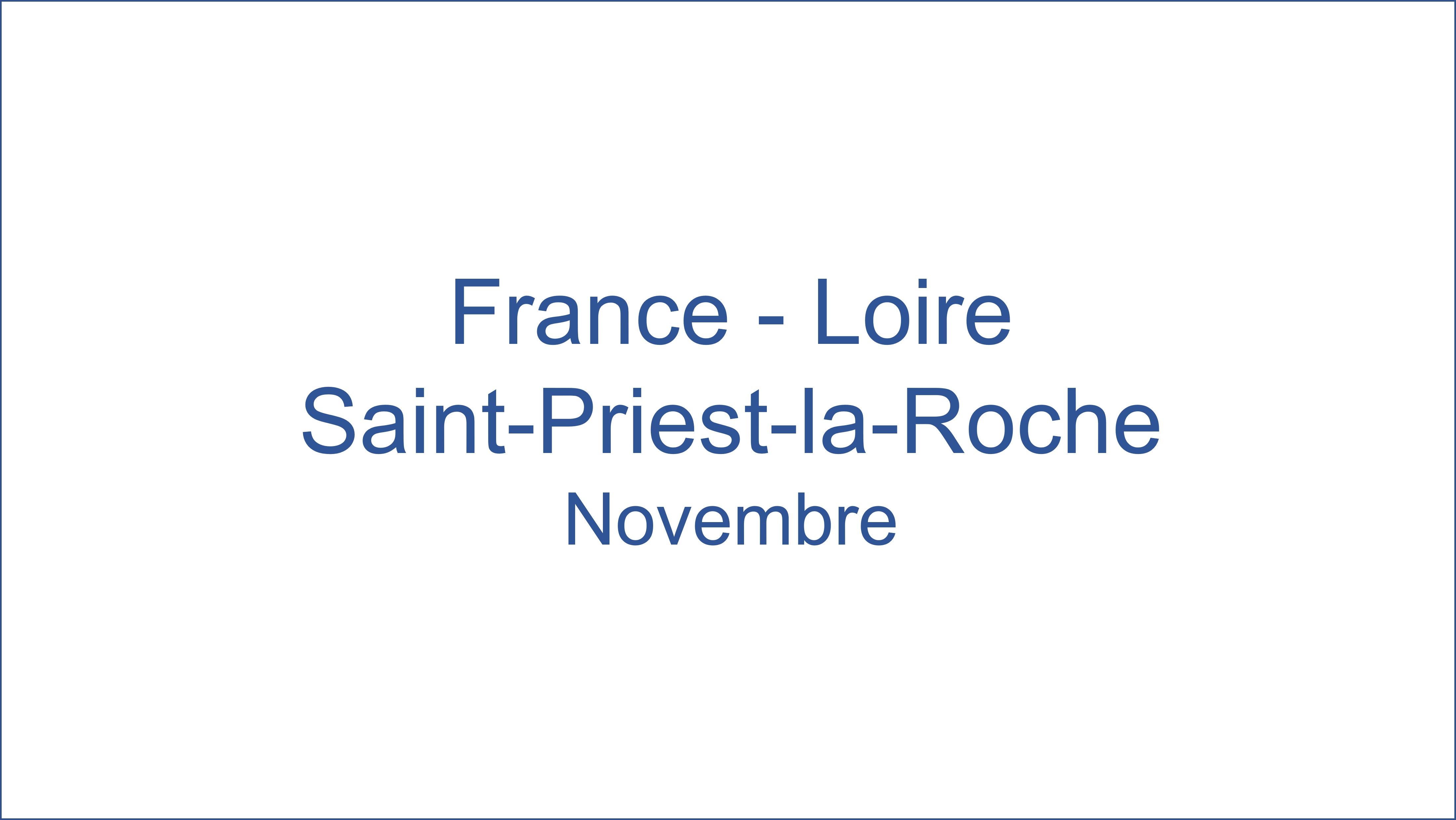 France  Loire Saint-Priest-la-Roche 11/2021